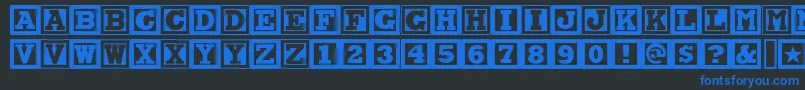 CHOCAN   Font – Blue Fonts on Black Background