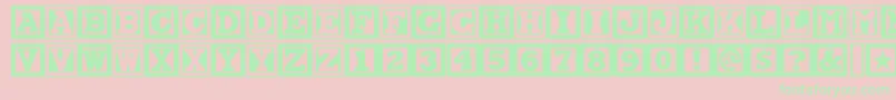 CHOCAN   Font – Green Fonts on Pink Background