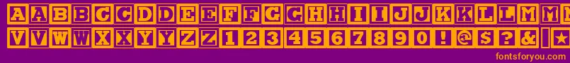 CHOCAN   Font – Orange Fonts on Purple Background
