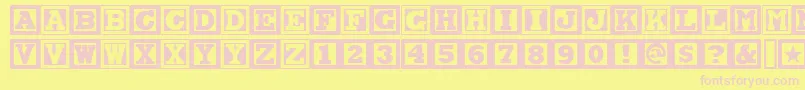 CHOCAN   Font – Pink Fonts on Yellow Background