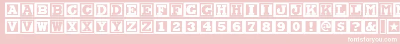 CHOCAN   Font – White Fonts on Pink Background