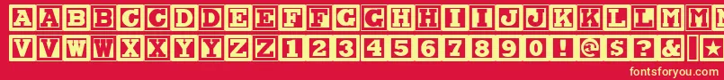 CHOCAN   Font – Yellow Fonts on Red Background