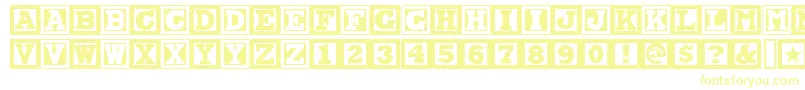 CHOCAN   Font – Yellow Fonts on White Background