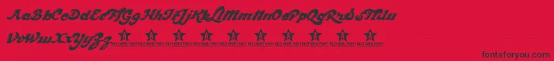 CHOCD TRIAL    Font – Black Fonts on Red Background