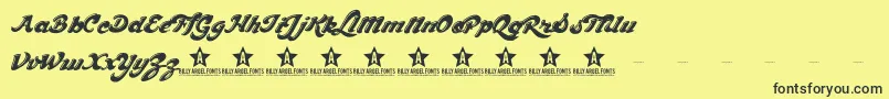 CHOCD TRIAL    Font – Black Fonts on Yellow Background