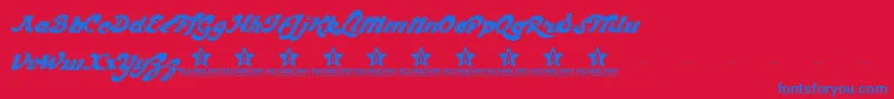 CHOCD TRIAL    Font – Blue Fonts on Red Background