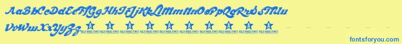 CHOCD TRIAL    Font – Blue Fonts on Yellow Background