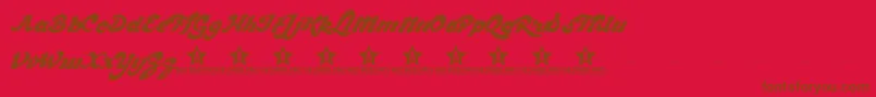 CHOCD TRIAL    Font – Brown Fonts on Red Background