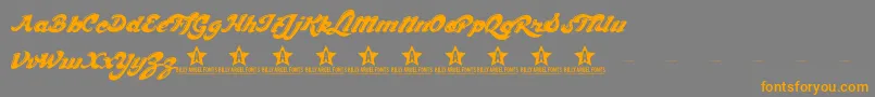 CHOCD TRIAL    Font – Orange Fonts on Gray Background