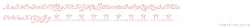 CHOCD TRIAL   -Schriftart – Rosa Schriften auf weißem Hintergrund