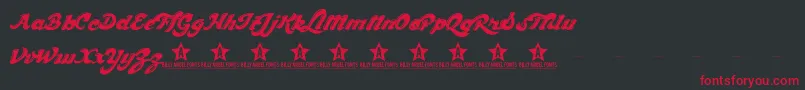 CHOCD TRIAL    Font – Red Fonts on Black Background