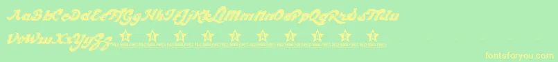 CHOCD TRIAL    Font – Yellow Fonts on Green Background