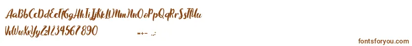 Chocolate Flavor-Schriftart – Braune Schriften