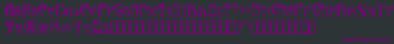 Bats26dragonsAbaddon Font – Purple Fonts on Black Background
