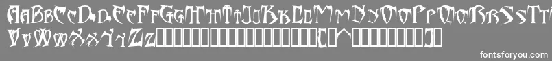 Bats26dragonsAbaddon Font – White Fonts on Gray Background