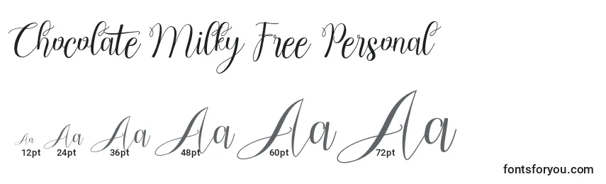 Chocolate Milky Free Personal Font Sizes