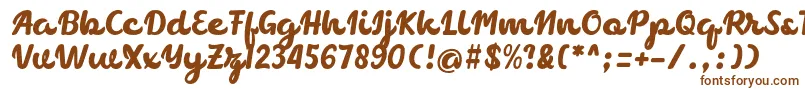 Czcionka chocolate – brązowe czcionki na białym tle