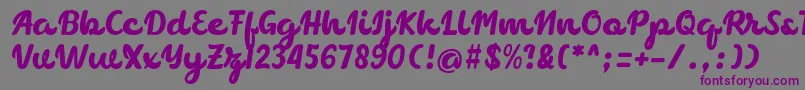 chocolate Font – Purple Fonts on Gray Background