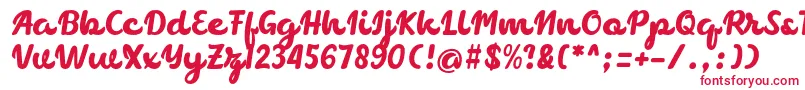 Шрифт chocolate – красные шрифты на белом фоне