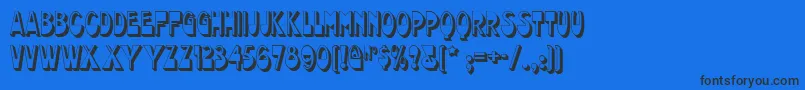 chocolate Font – Black Fonts on Blue Background