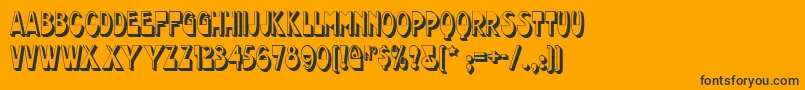 chocolate Font – Black Fonts on Orange Background