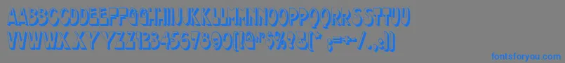 chocolate Font – Blue Fonts on Gray Background