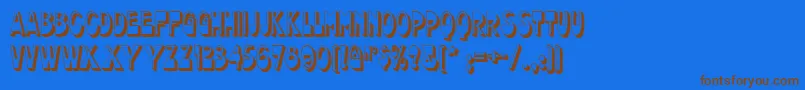 chocolate Font – Brown Fonts on Blue Background