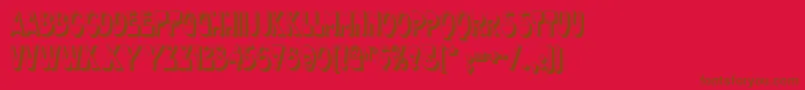 chocolate Font – Brown Fonts on Red Background