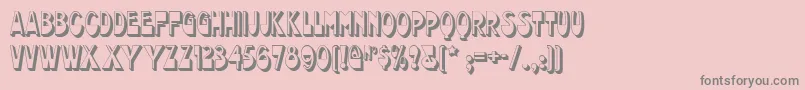 chocolate Font – Gray Fonts on Pink Background