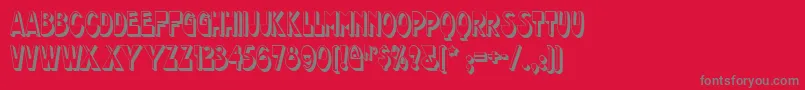 chocolate Font – Gray Fonts on Red Background