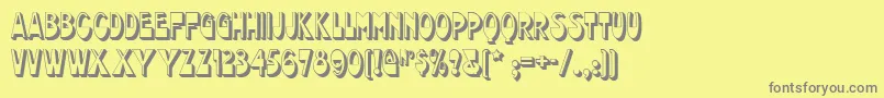 chocolate Font – Gray Fonts on Yellow Background