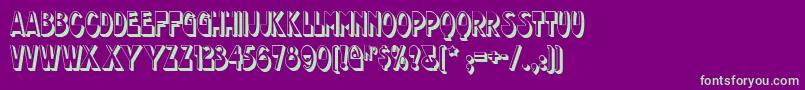 chocolate Font – Green Fonts on Purple Background