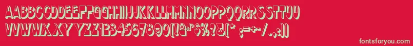 chocolate Font – Green Fonts on Red Background
