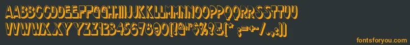 chocolate Font – Orange Fonts on Black Background