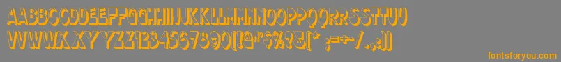 chocolate Font – Orange Fonts on Gray Background
