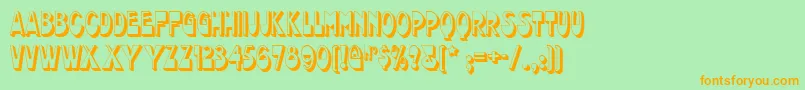 chocolate Font – Orange Fonts on Green Background
