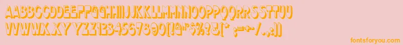 chocolate Font – Orange Fonts on Pink Background
