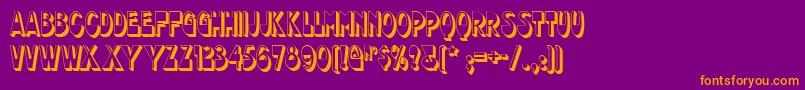 chocolate Font – Orange Fonts on Purple Background