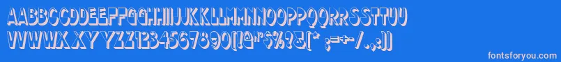 chocolate Font – Pink Fonts on Blue Background