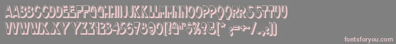 chocolate Font – Pink Fonts on Gray Background