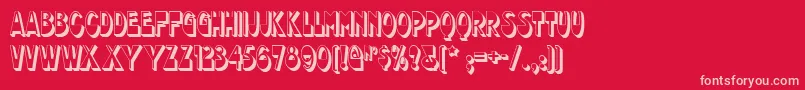 chocolate Font – Pink Fonts on Red Background
