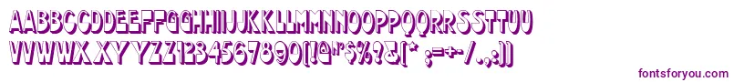 chocolate Font – Purple Fonts on White Background