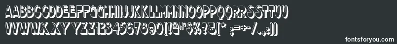chocolate-Schriftart – Weiße Schriften