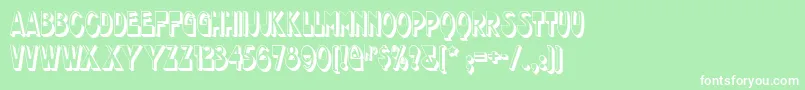 フォントchocolate – 緑の背景に白い文字