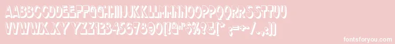 フォントchocolate – ピンクの背景に白い文字