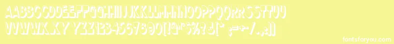 chocolate Font – White Fonts on Yellow Background