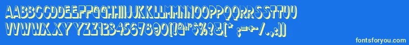 More about chocolate Font chocolate Font – Yellow Fonts on Blue Background
