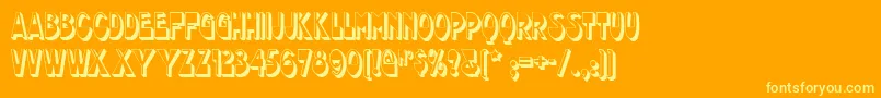 chocolate Font – Yellow Fonts on Orange Background