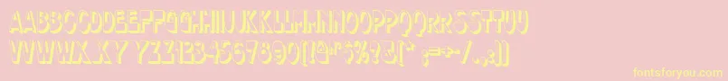 chocolate Font – Yellow Fonts on Pink Background