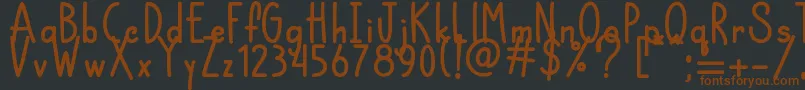 Chocolatte   Font – Brown Fonts on Black Background